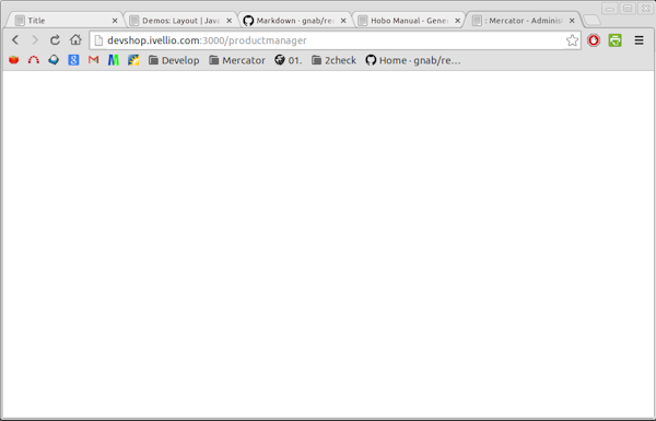 empty screen
